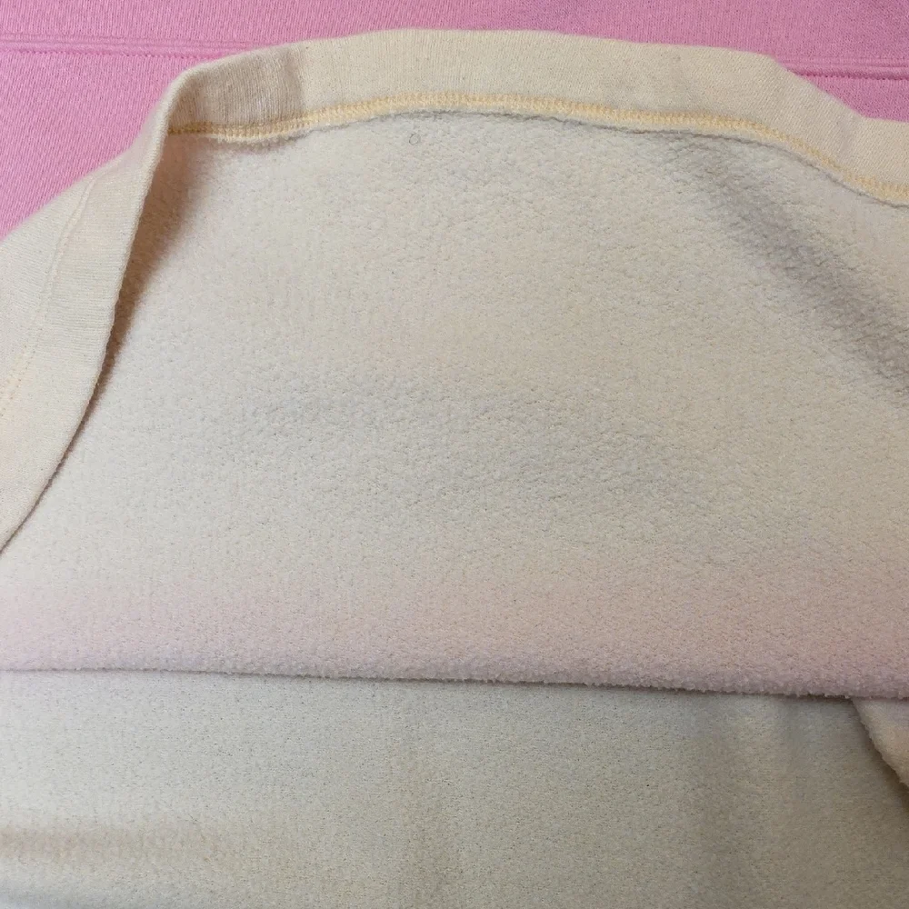 Victoria's Secret Pink Ombre Dip Dye Varsity Pullover Fleece Bubblegum Peach M